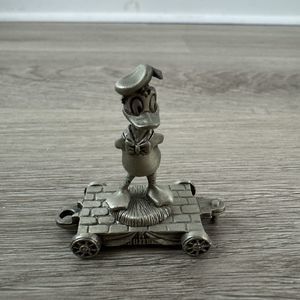 Vtg Disney Treasures Donald Duck Train Car Pewter Figurine - 1.5 INCH - Vintage